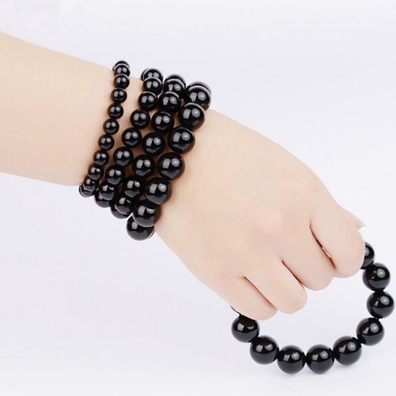 Natural Stone Obsidian Bracelet