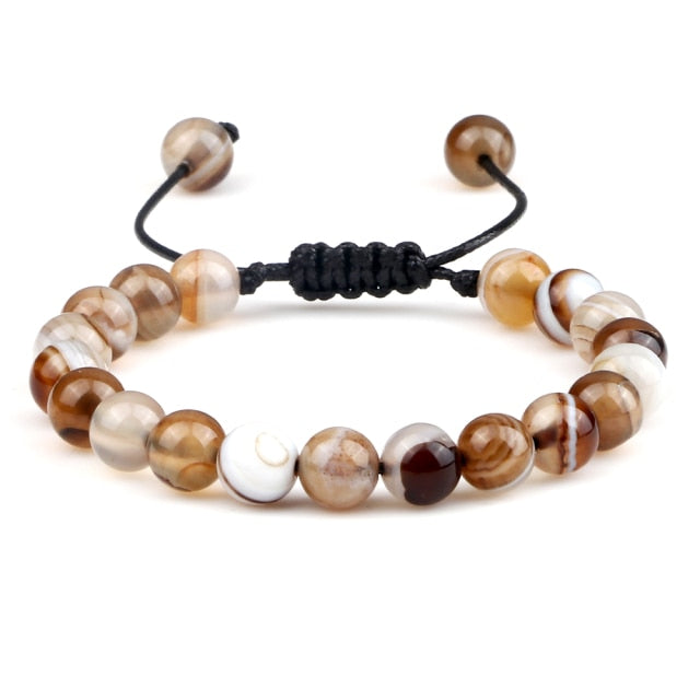 8mm Tiger Eye Stone Beads Bracelet