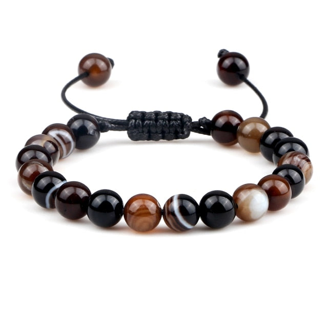 8mm Tiger Eye Stone Beads Bracelet