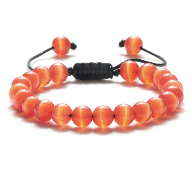 8mm Tiger Eye Stone Beads Bracelet