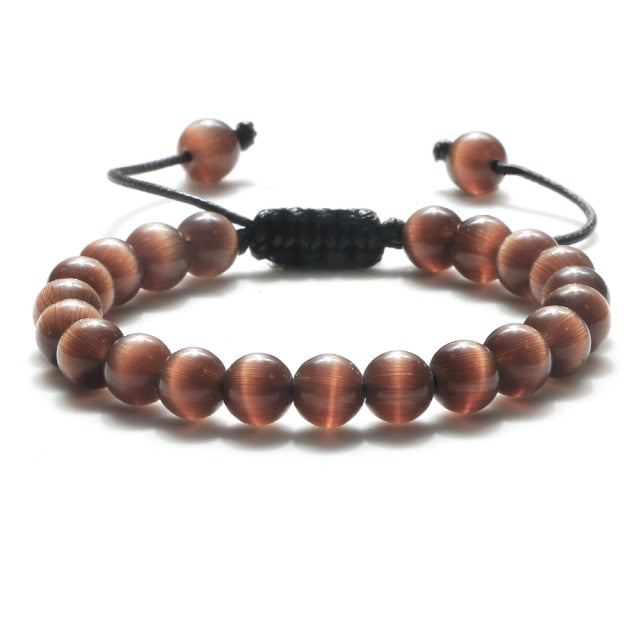 8mm Tiger Eye Stone Beads Bracelet
