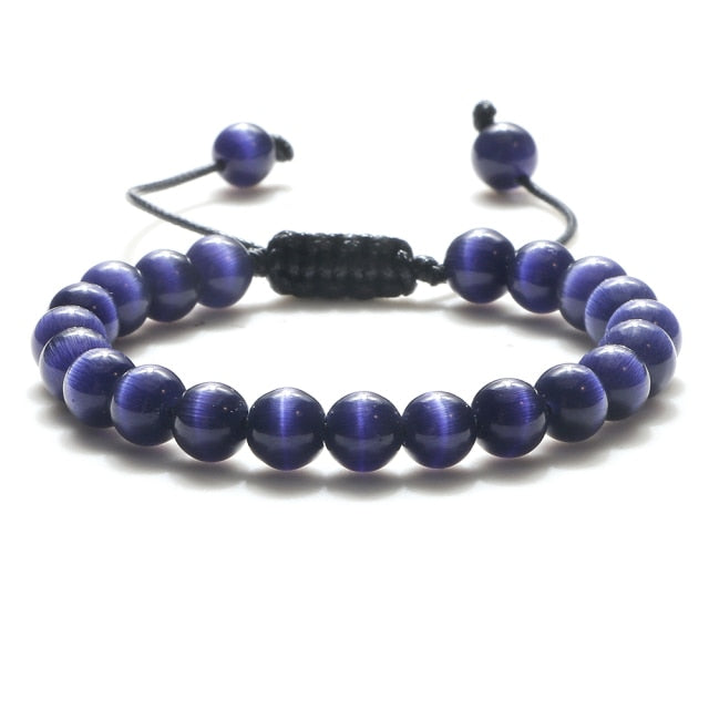 8mm Tiger Eye Stone Beads Bracelet