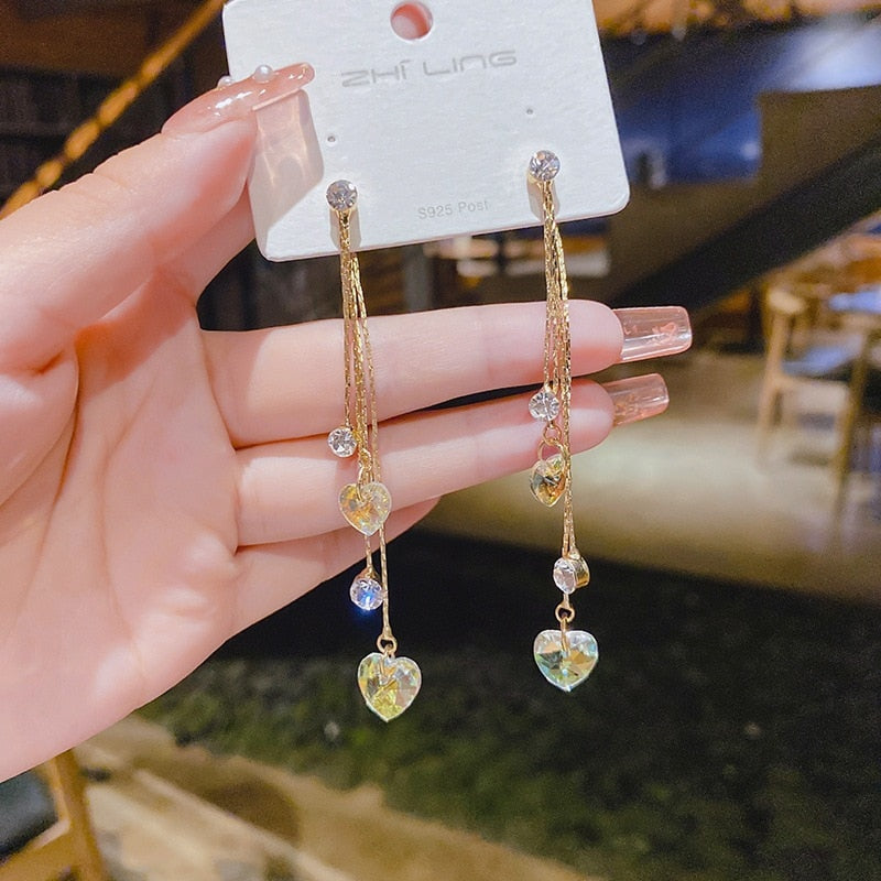 Fashion Rose Petal Drop Earrings for Women