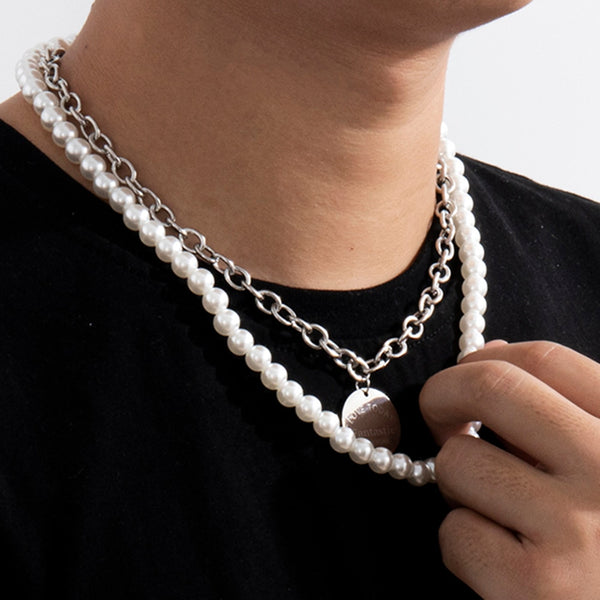 INS Punk Hiphop Cuban Thick Chain Choker Necklace Set