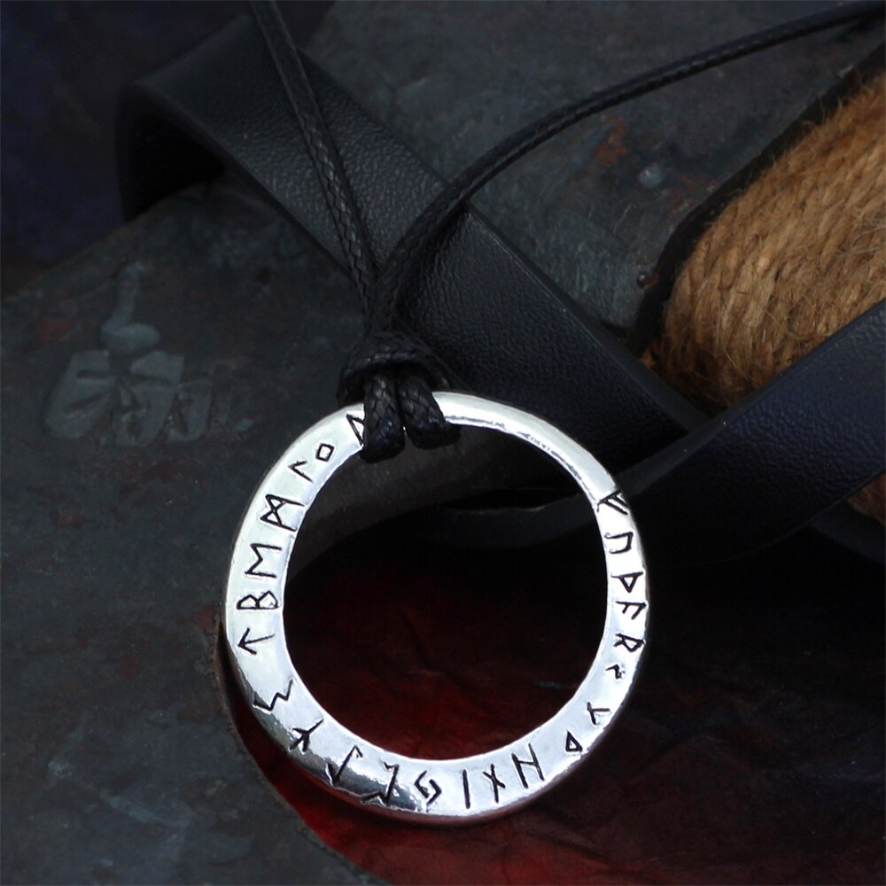 Vikings Circle Nordic Runes Necklaces