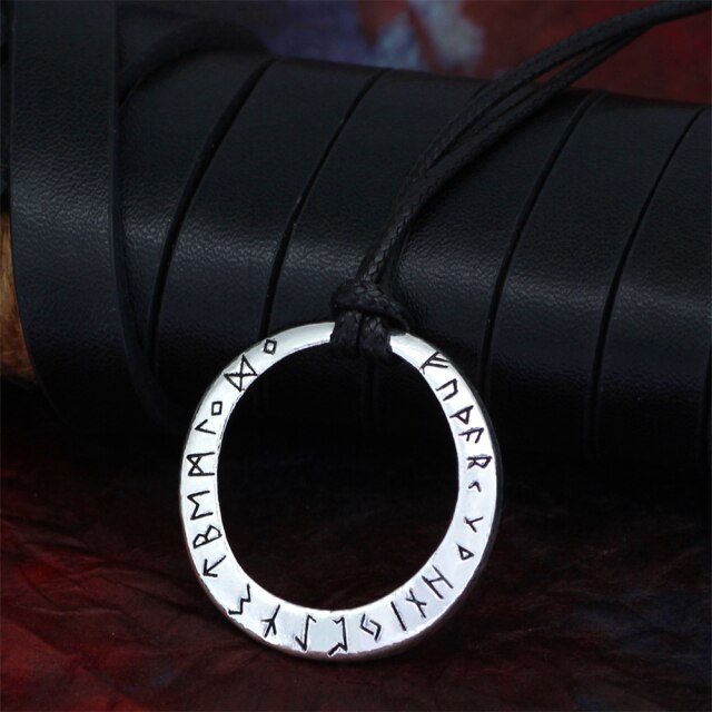 Vikings Circle Nordic Runes Necklaces
