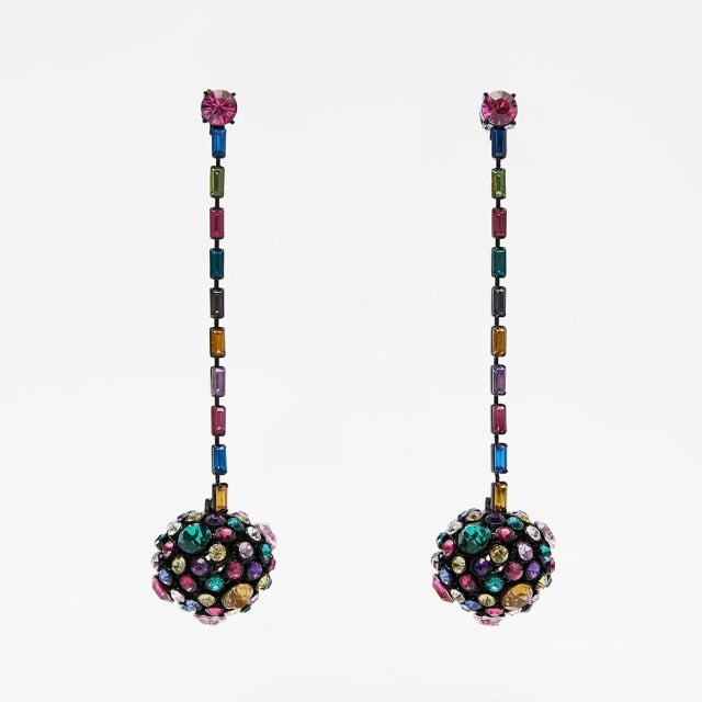 New ZA Crystal Drop Earrinigs For Women