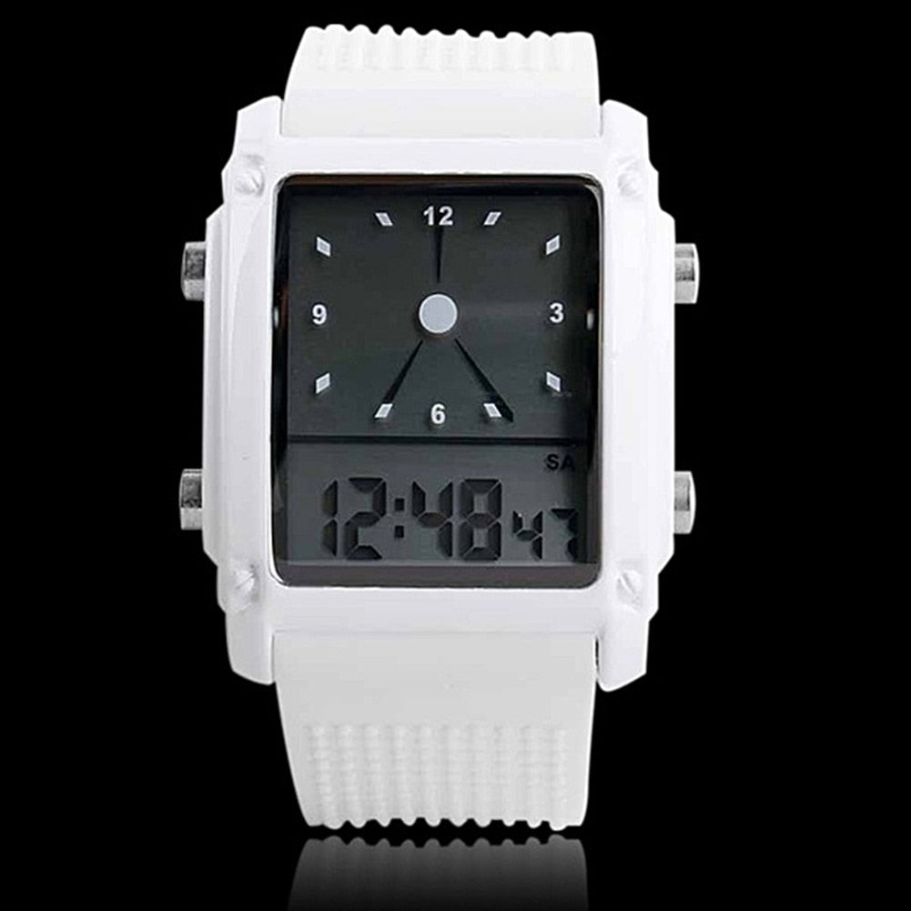 Waterproof Dual LCD Chronograph Quartz Sport Digital Wrist Watch