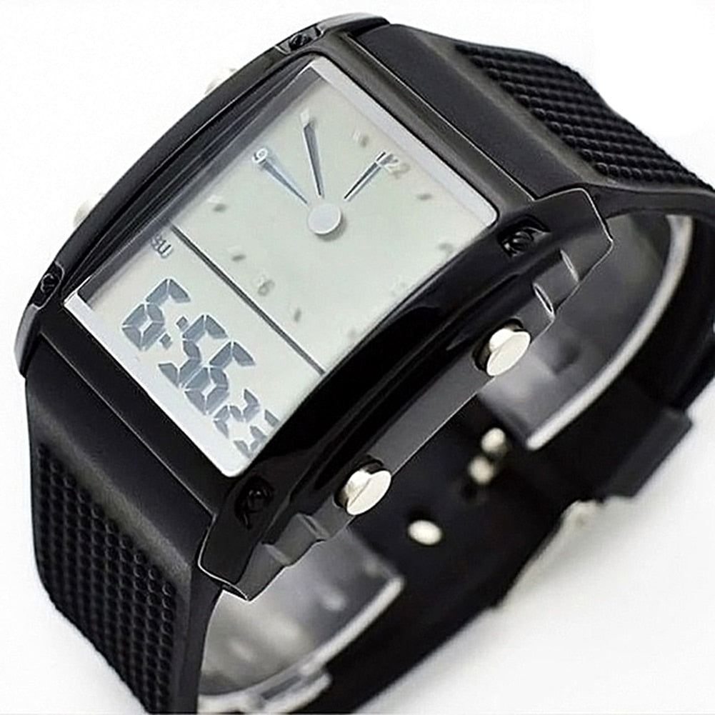 Waterproof Dual LCD Chronograph Quartz Sport Digital Wrist Watch
