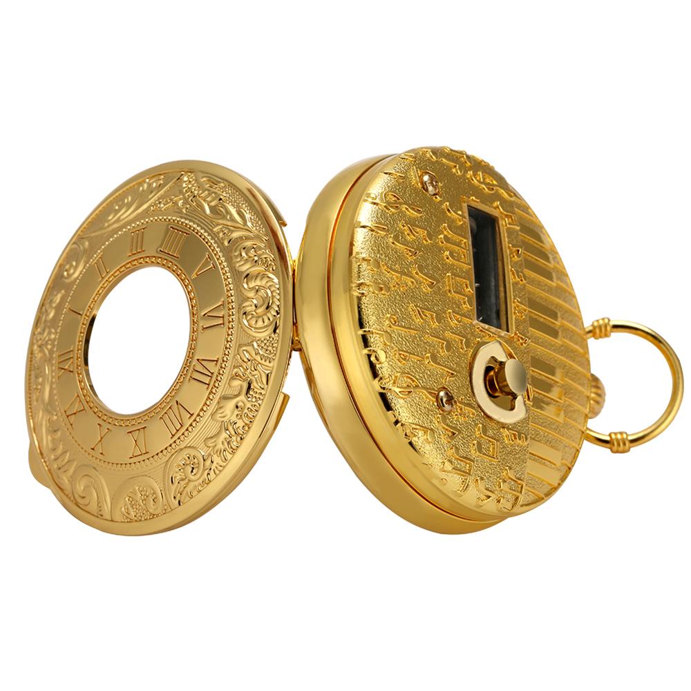 Exquise Gold Musical Movement Pocket Watch