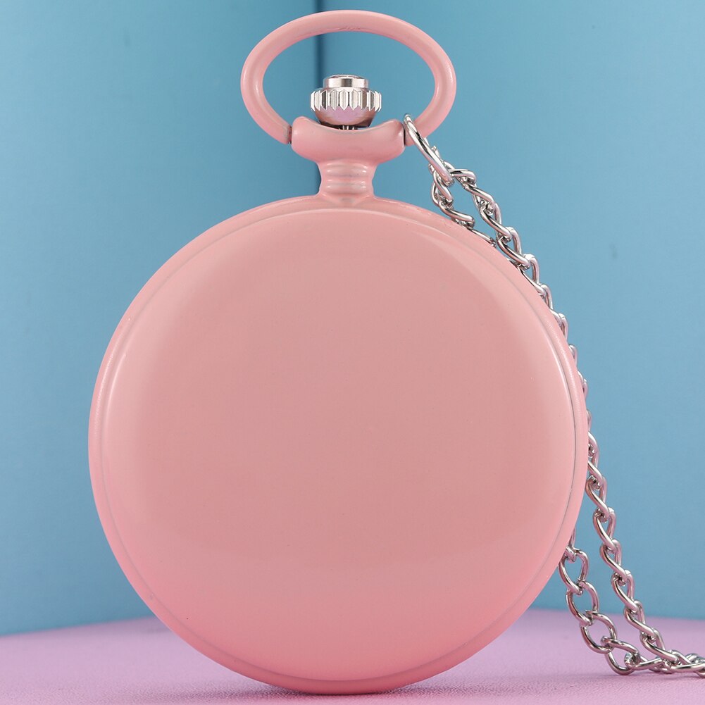Multiple Colors Smooth Case Pocket Watch