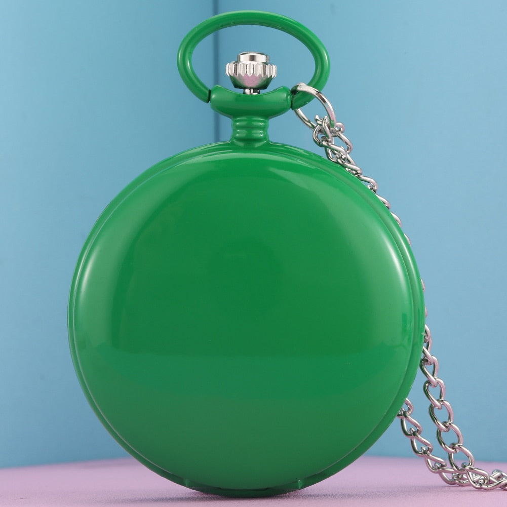 Multiple Colors Smooth Case Pocket Watch