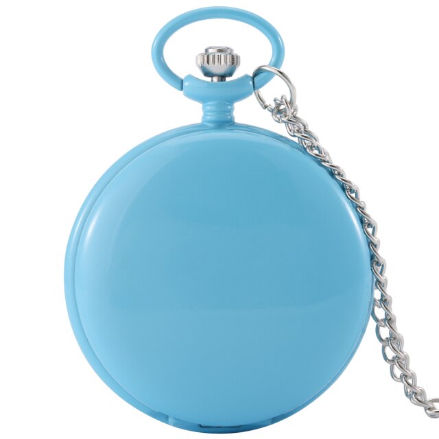 Multiple Colors Smooth Case Pocket Watch