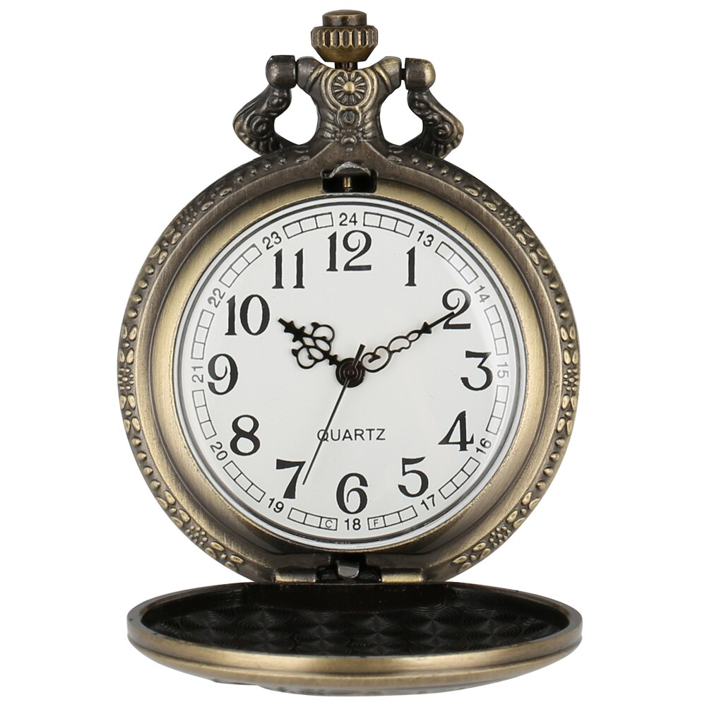 Retro Antique 3D Scorpion Bronze Quartz Pocket Watch