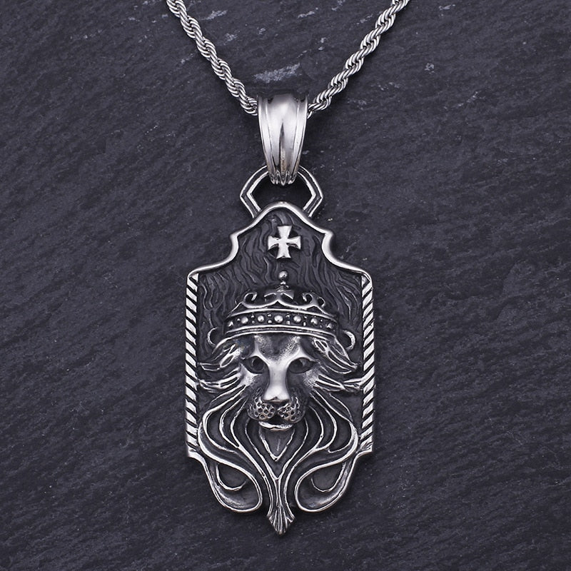 Vintage Punk Ghost Skull Mask Pendant Necklace