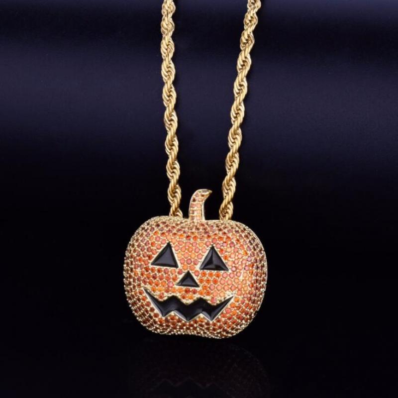 Vintage Punk Ghost Skull Mask Pendant Necklace