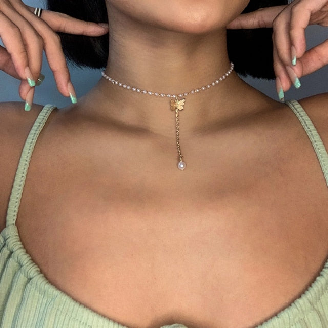 Trendy Multilayer Heart Snake Pendant Necklace