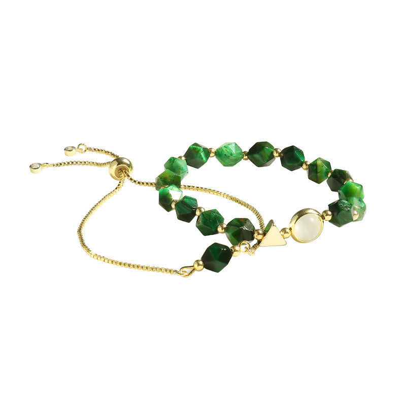 Korean Luxury Green Natural Stone Bracelet