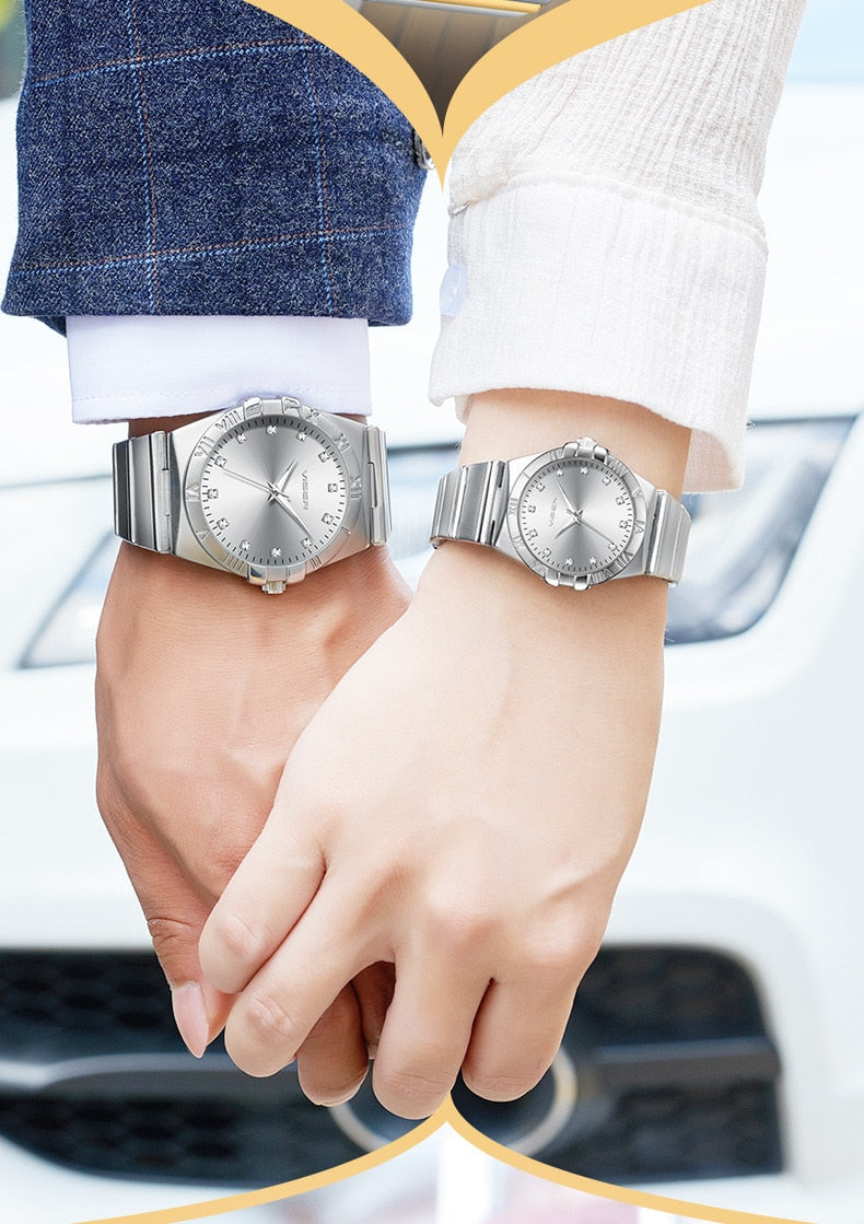 Luxury Couple Watch For Lovers Quartz Wristwatches Fashion Dress Men Watch