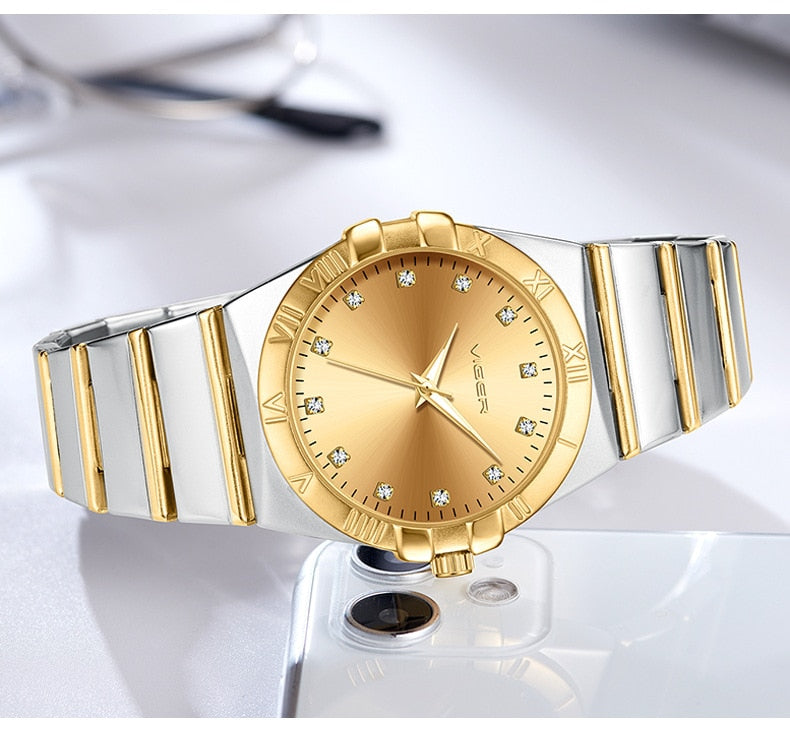 Luxury Couple Watch For Lovers Quartz Wristwatches Fashion Dress Men Watch