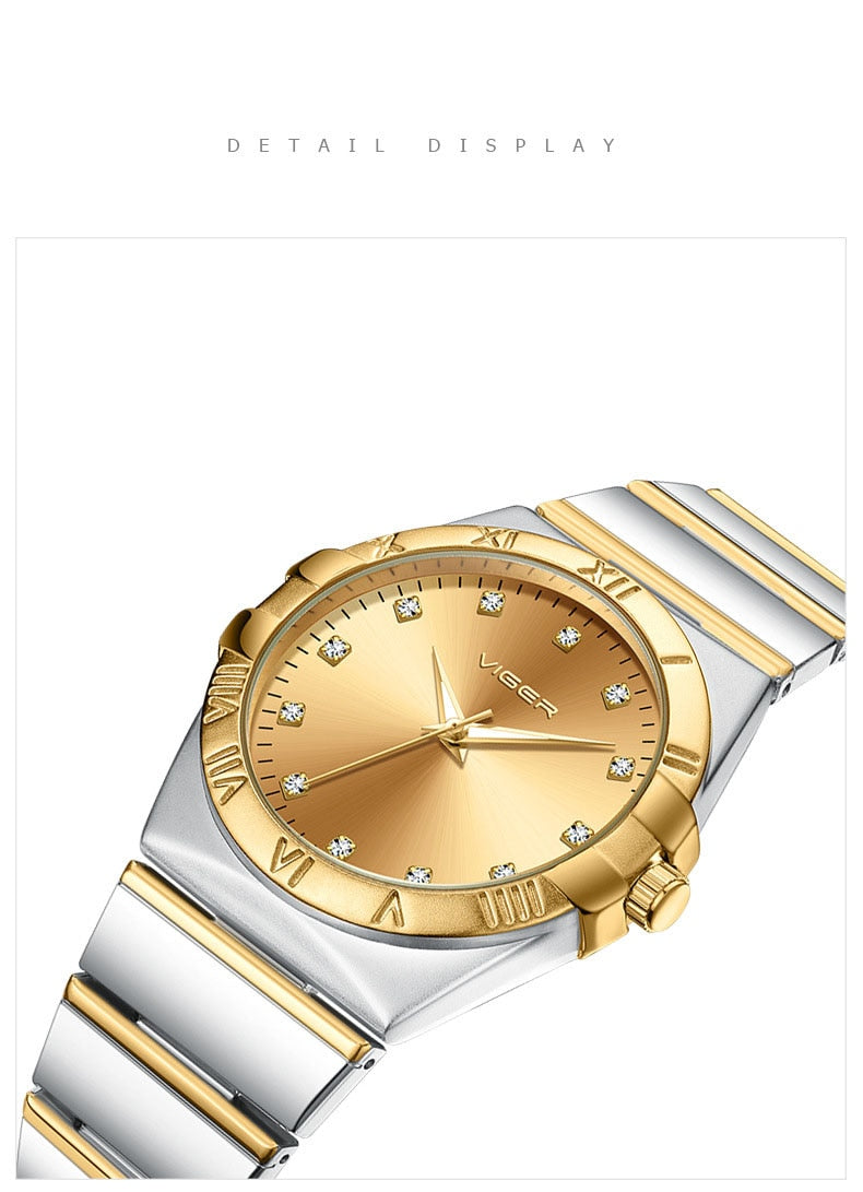 Luxury Couple Watch For Lovers Quartz Wristwatches Fashion Dress Men Watch
