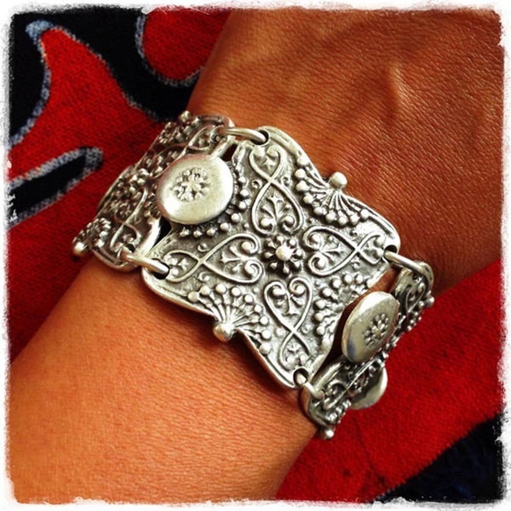 Bohemian Gypsy Summer Turquoise Vintage Cuff Bracelets For Women