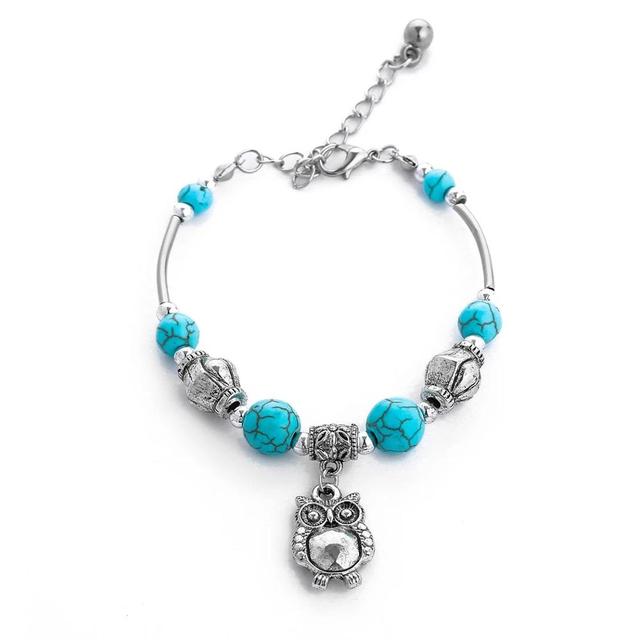 Bohemian Gypsy Summer Turquoise Vintage Cuff Bracelets For Women