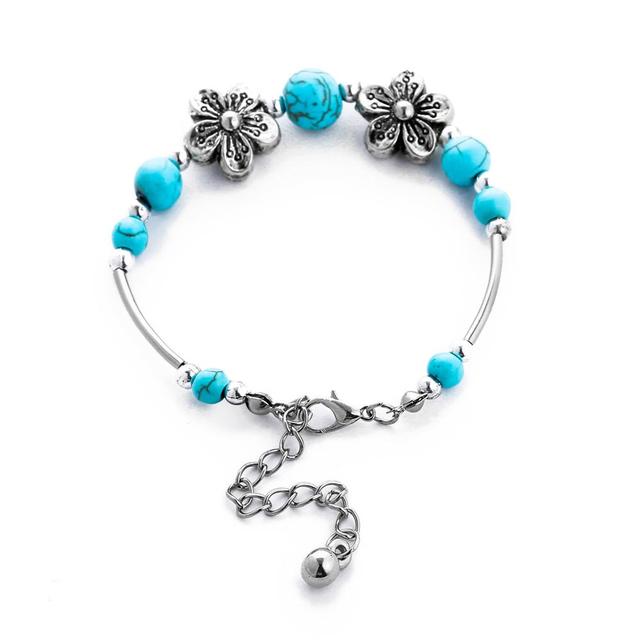 Bohemian Gypsy Summer Turquoise Vintage Cuff Bracelets For Women