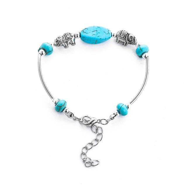 Bohemian Gypsy Summer Turquoise Vintage Cuff Bracelets For Women