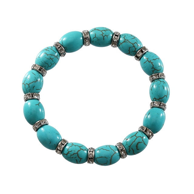 Bohemian Gypsy Summer Turquoise Vintage Cuff Bracelets For Women
