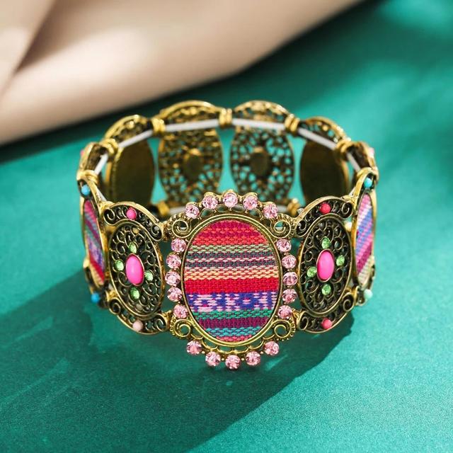 Bohemian Gypsy Summer Turquoise Vintage Cuff Bracelets For Women
