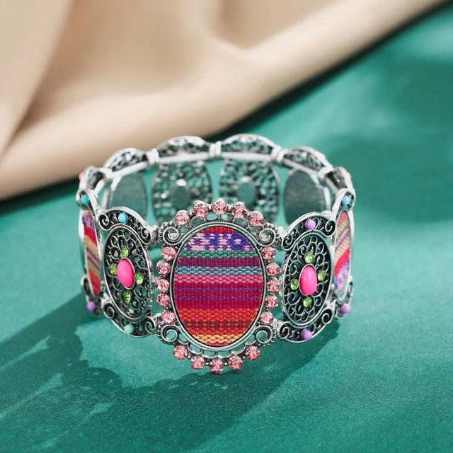 Bohemian Gypsy Summer Turquoise Vintage Cuff Bracelets For Women