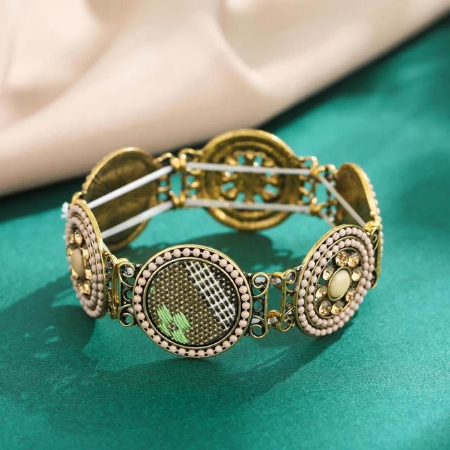 Bohemian Gypsy Summer Turquoise Vintage Cuff Bracelets For Women