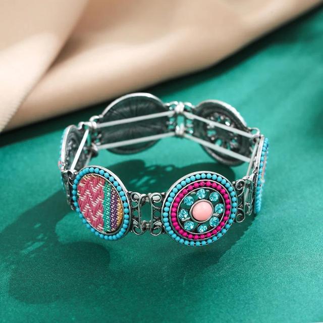 Bohemian Gypsy Summer Turquoise Vintage Cuff Bracelets For Women