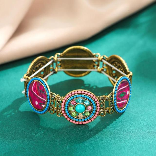 Bohemian Gypsy Summer Turquoise Vintage Cuff Bracelets For Women