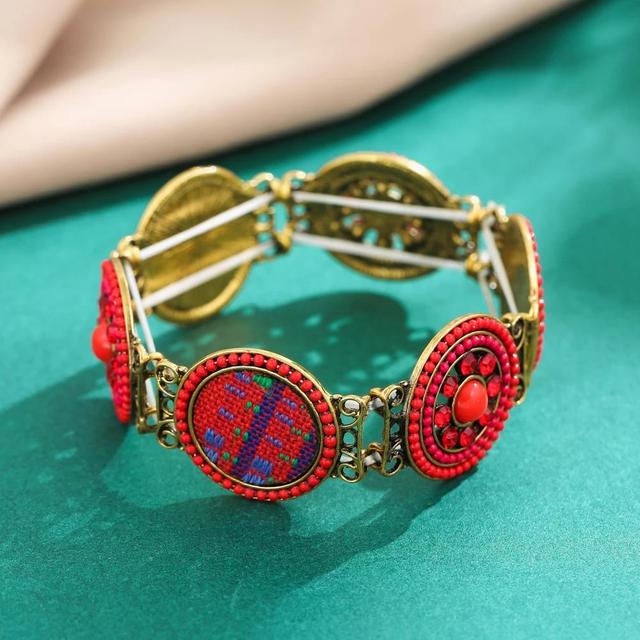Bohemian Gypsy Summer Turquoise Vintage Cuff Bracelets For Women