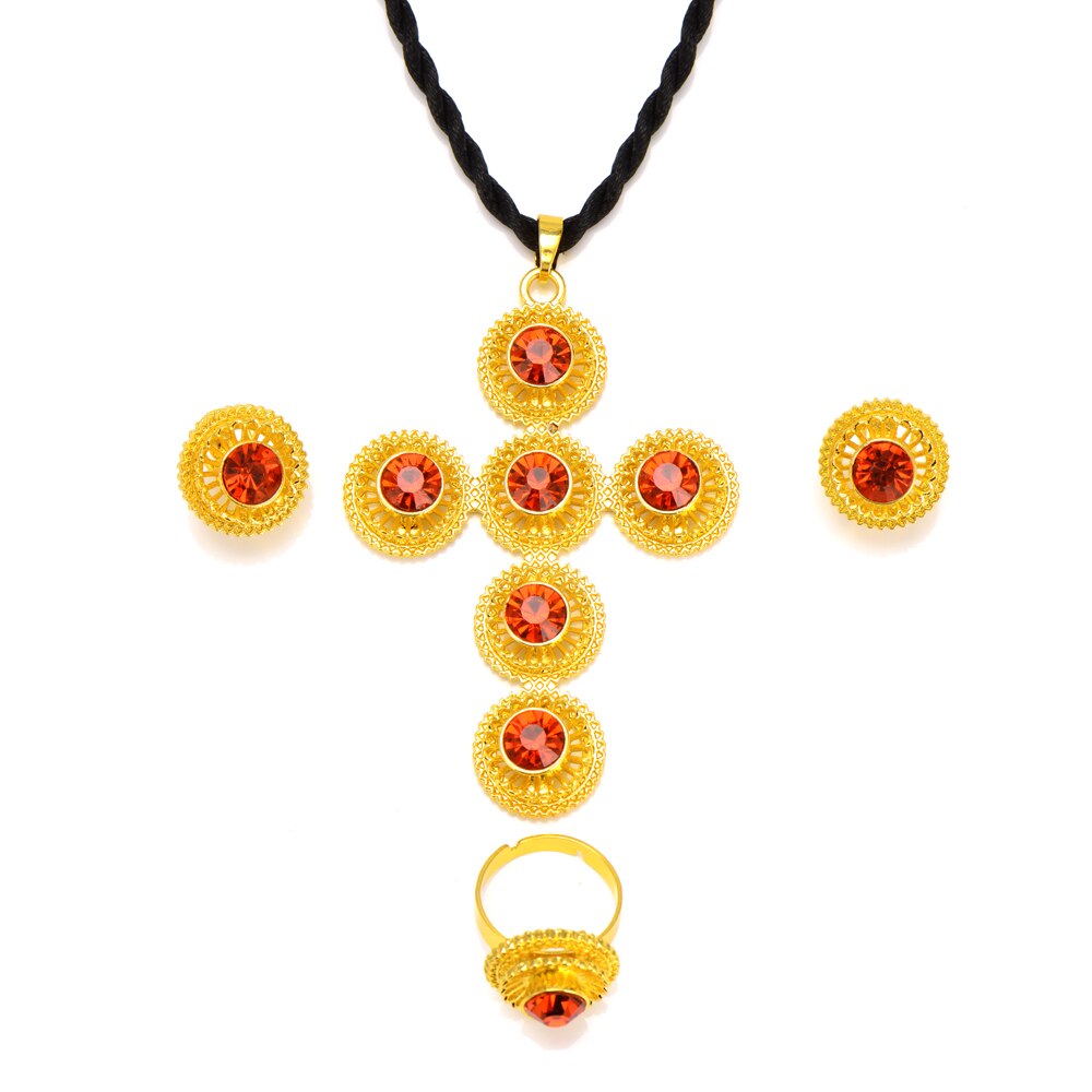 Ethiopian Traditiona cross Jewelry set