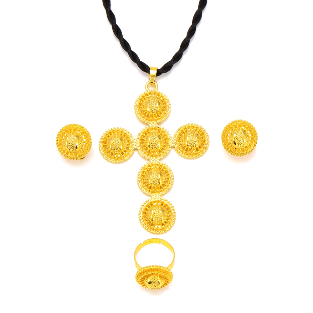 Ethiopian Traditiona cross Jewelry set