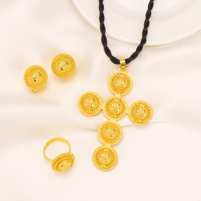 Ethiopian Traditiona cross Jewelry set