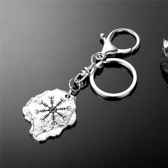 Viking Compass Necklaces  Men Norse Runes Amulet Pendant