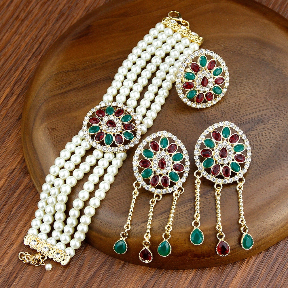 Morocco Beads Pearl Jewelry Sets