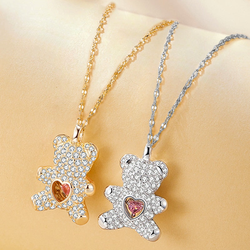 Bear Pendant Necklaces