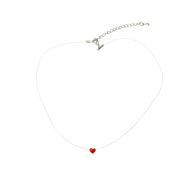 Invisible Fish Line Crystal Choker Necklace