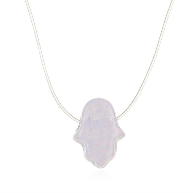 Invisible Fish Line Crystal Choker Necklace