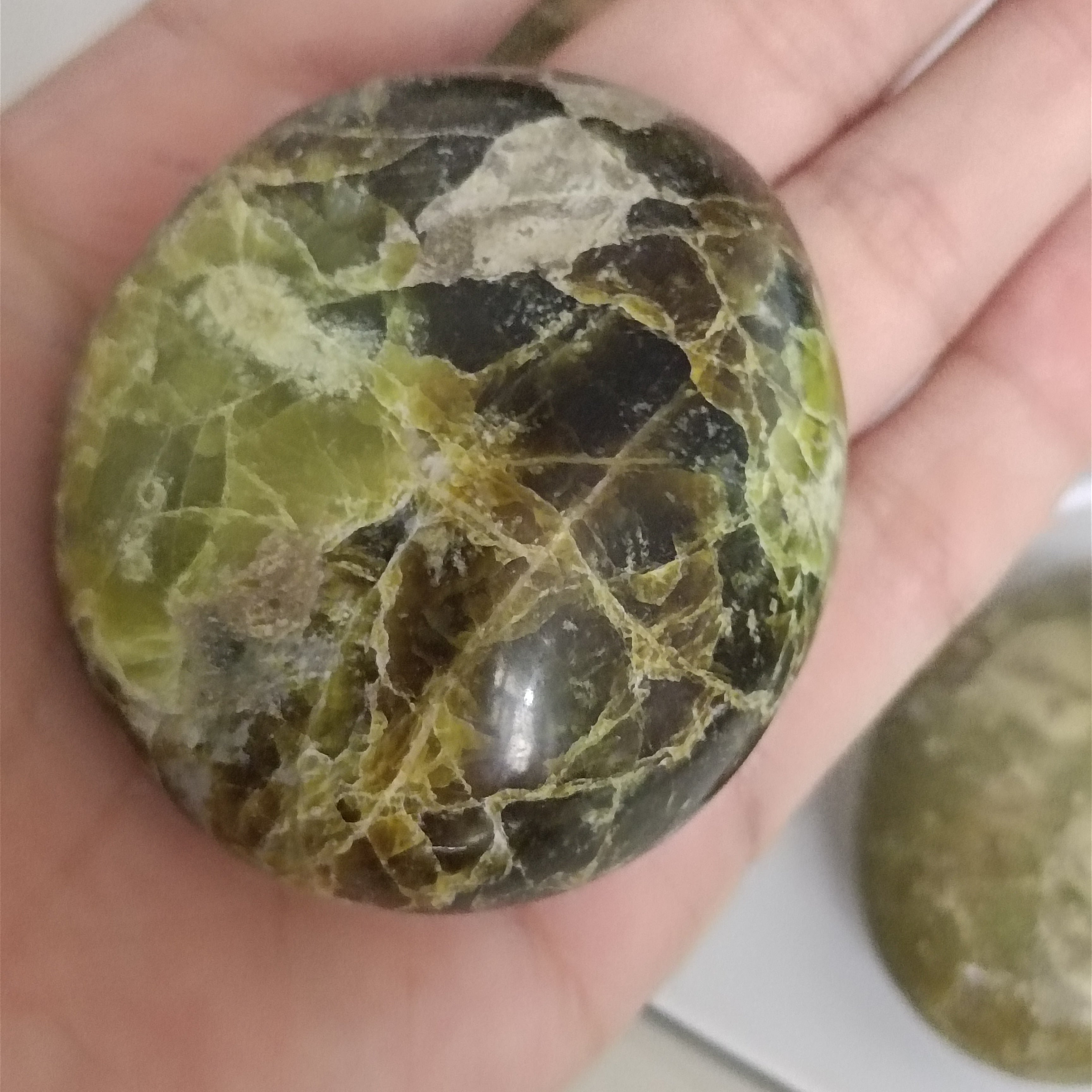 60-70g  Natural Green Opal  Crystals Gems