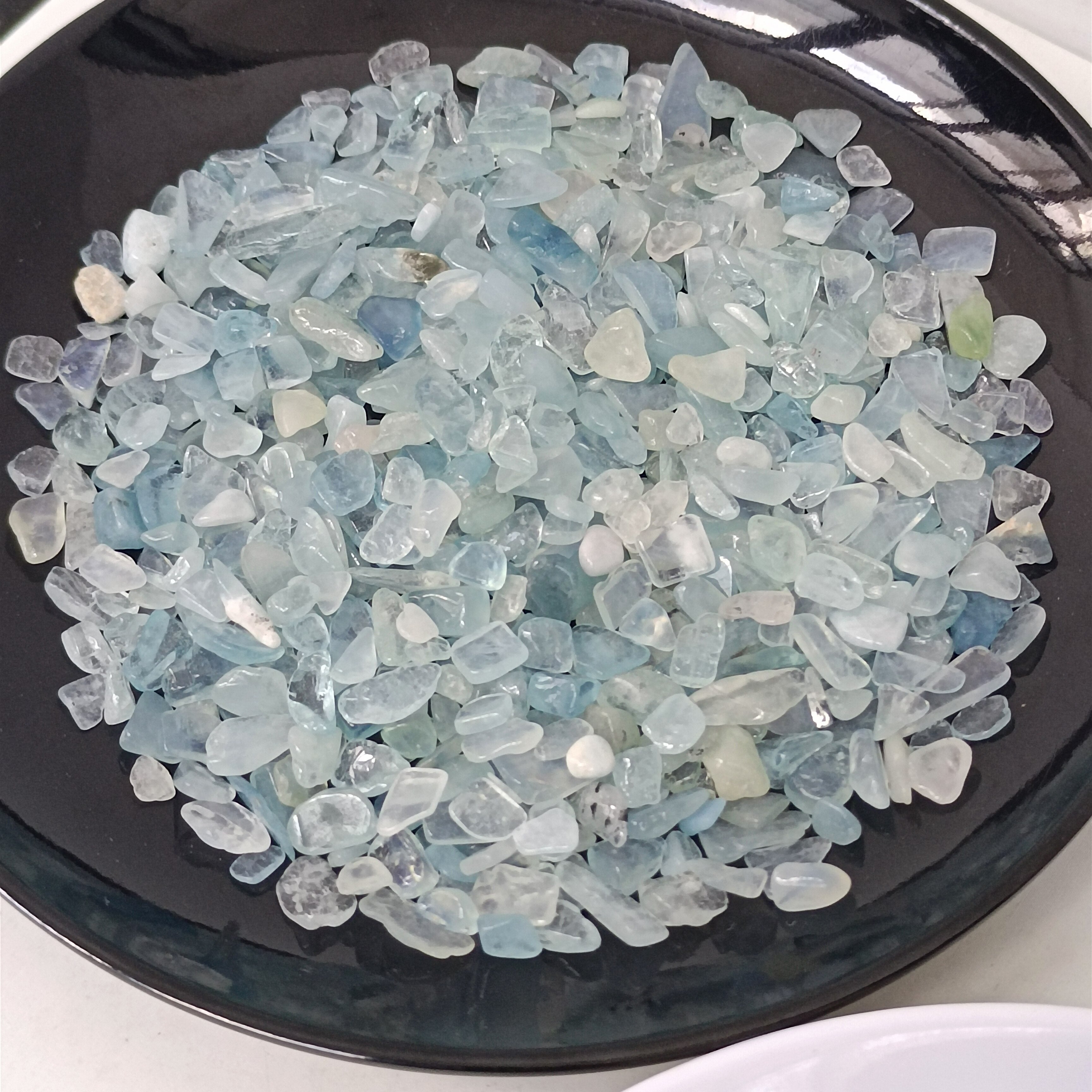 100g Aquamarines Natural blue Quartz Crystal Stone