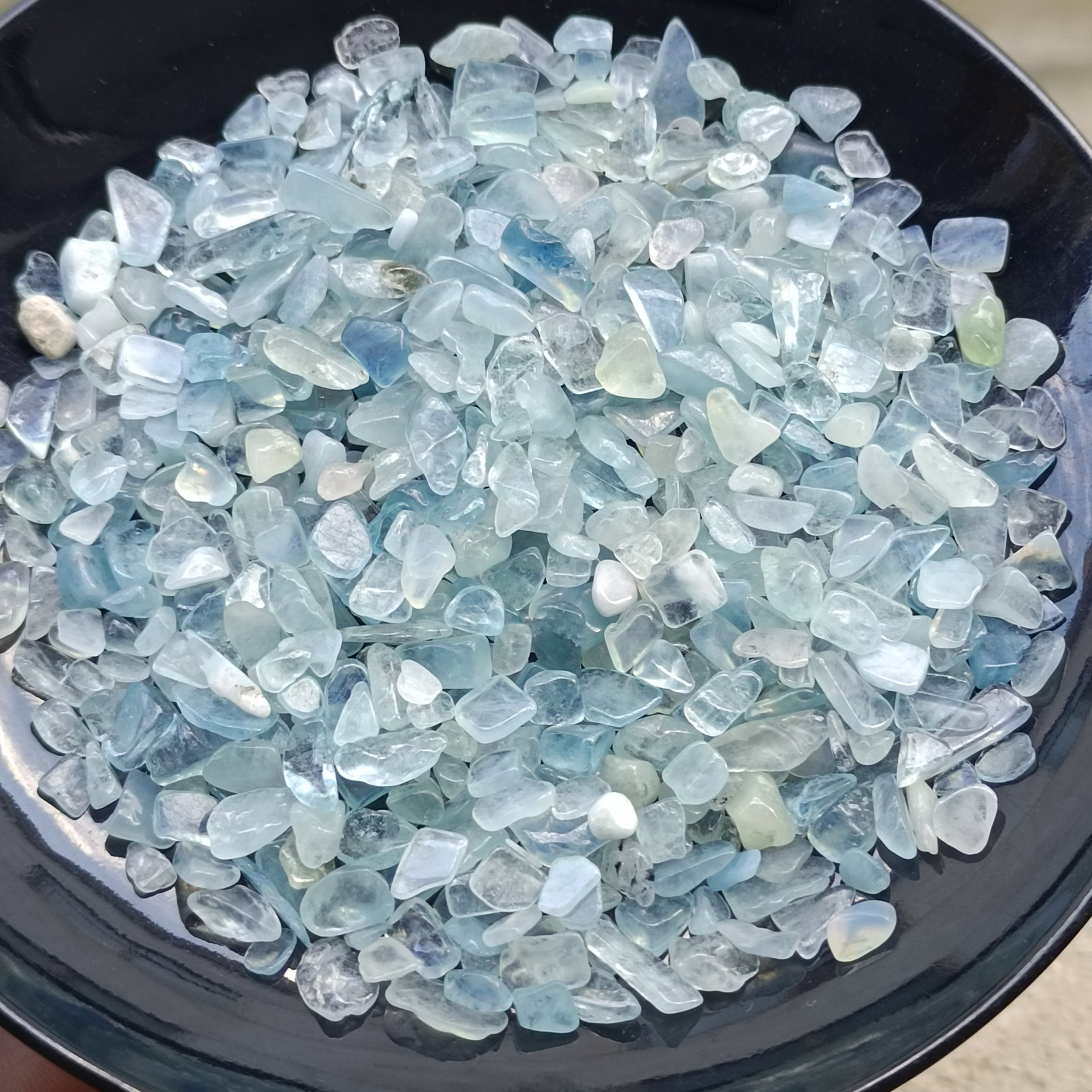 100g Aquamarines Natural blue Quartz Crystal Stone