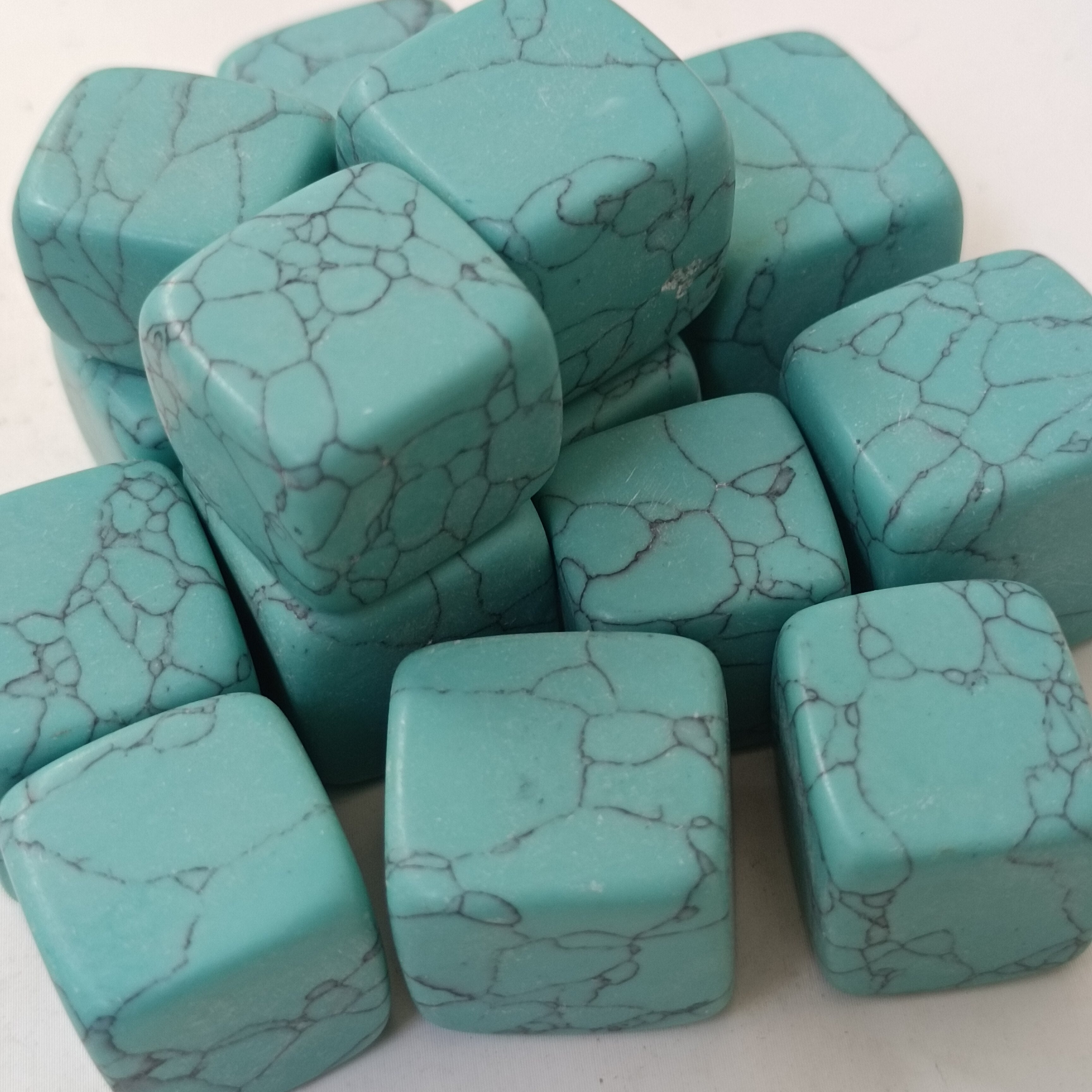 Natural Kallaite Green Turquoise Gravel Rock Crystal Quartz Mineral Specimen