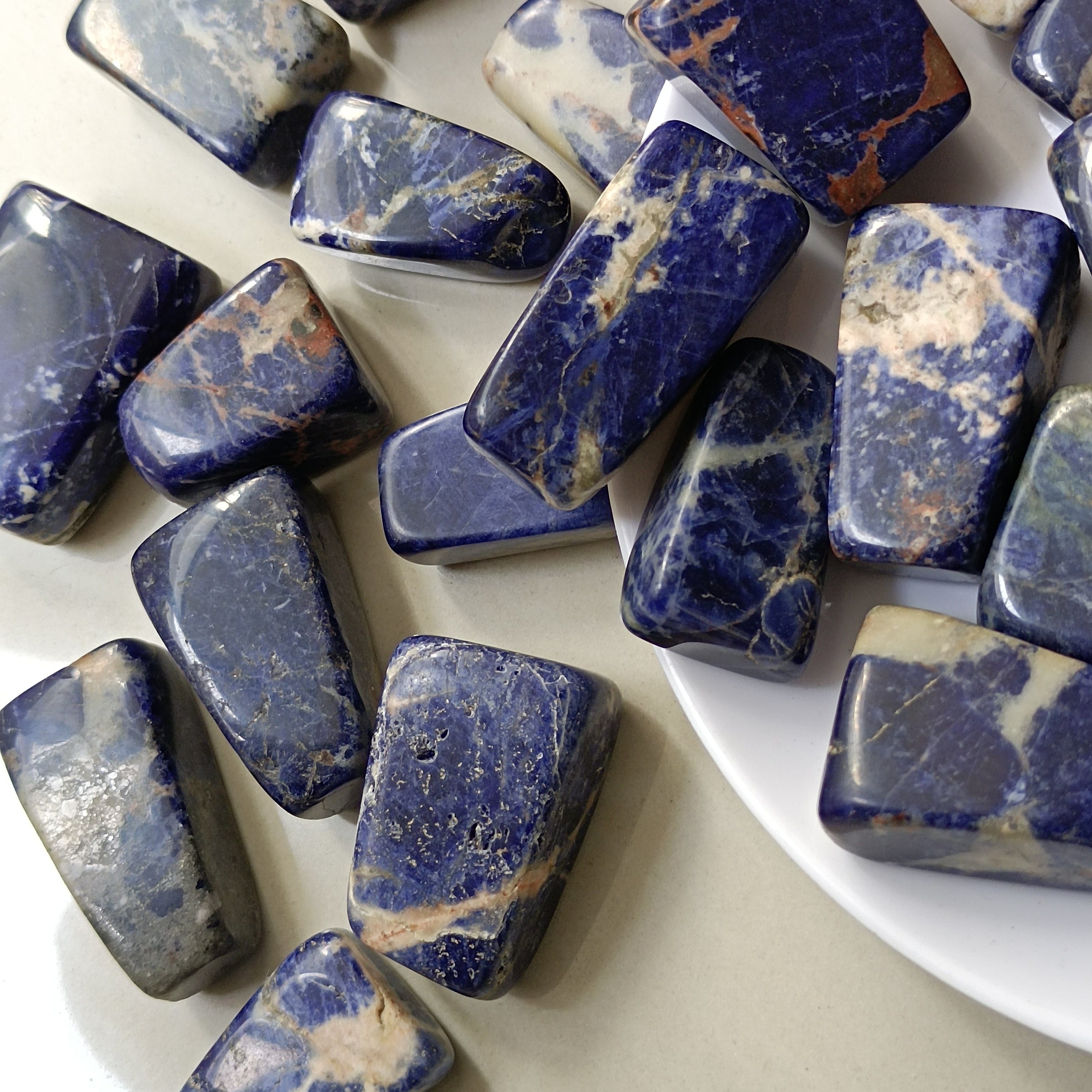 Natural Blue Sodalite Raw Stone Quartz Crystal Mineral Specimen