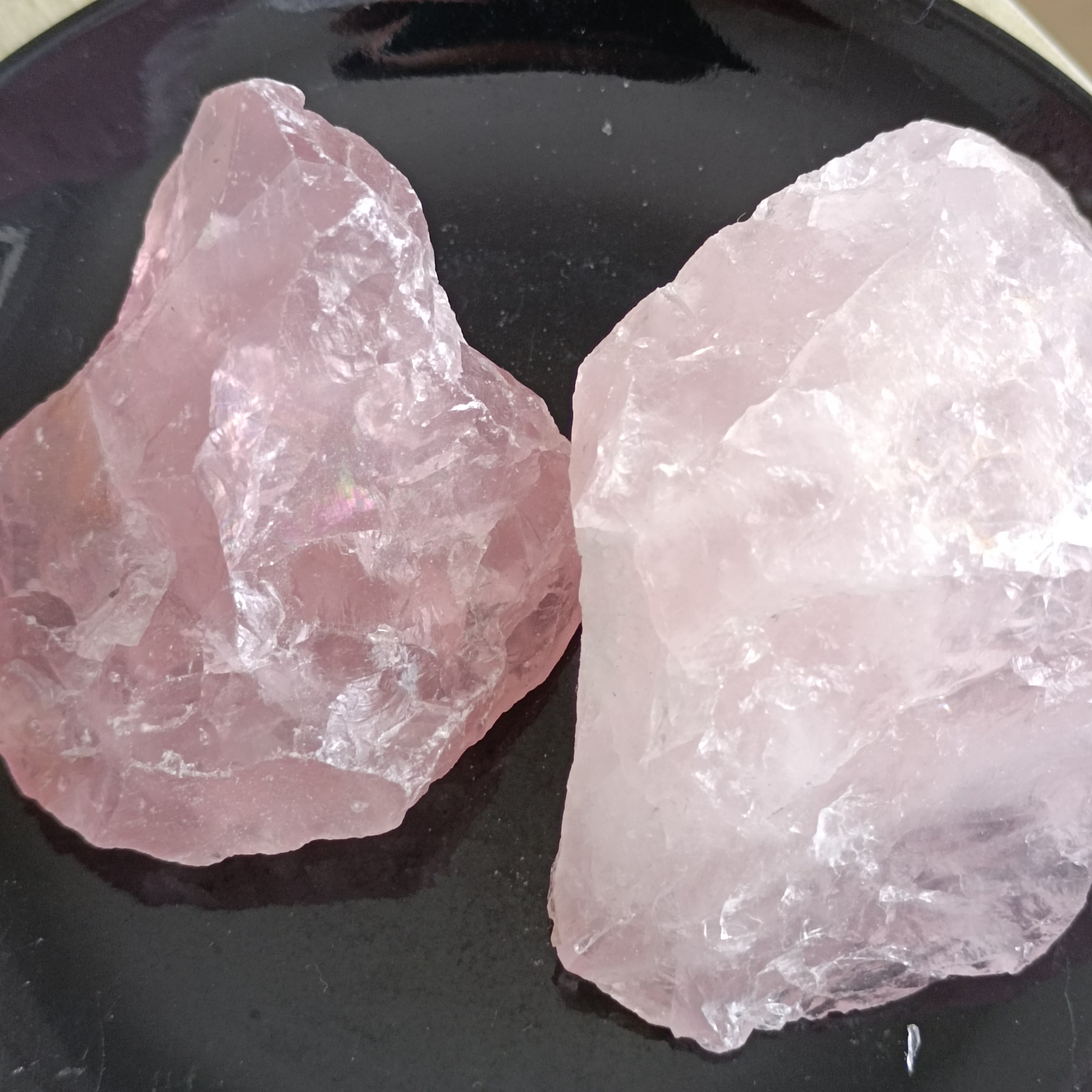 Rose Quartz Pink Crystal Rough  Stone